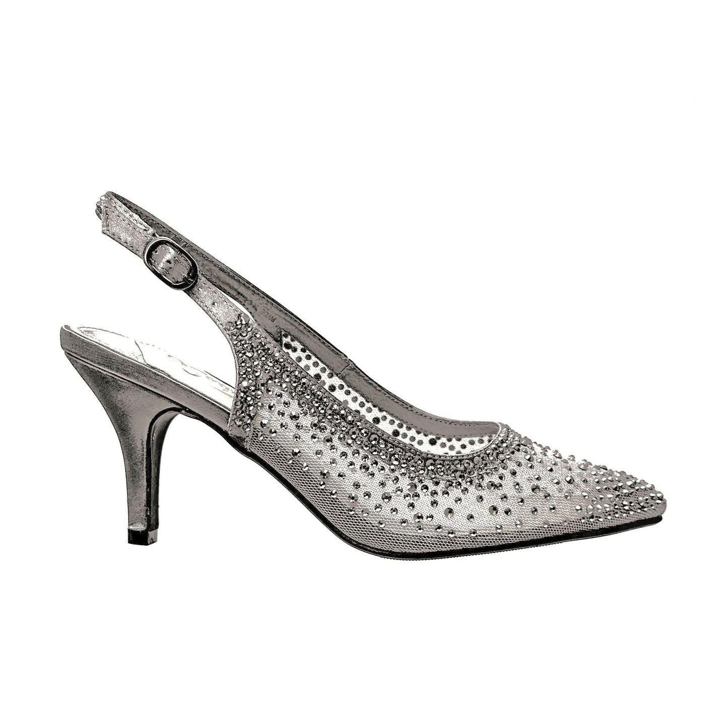 Lady Couture LOLA Embellished Pointed Toe Slingback Pump