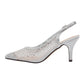 Lady Couture LOLA Embellished Pointed Toe Slingback Pump