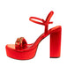 Lady Couture DANCE Platform Sandal With Chain Ornament - ninetyunion