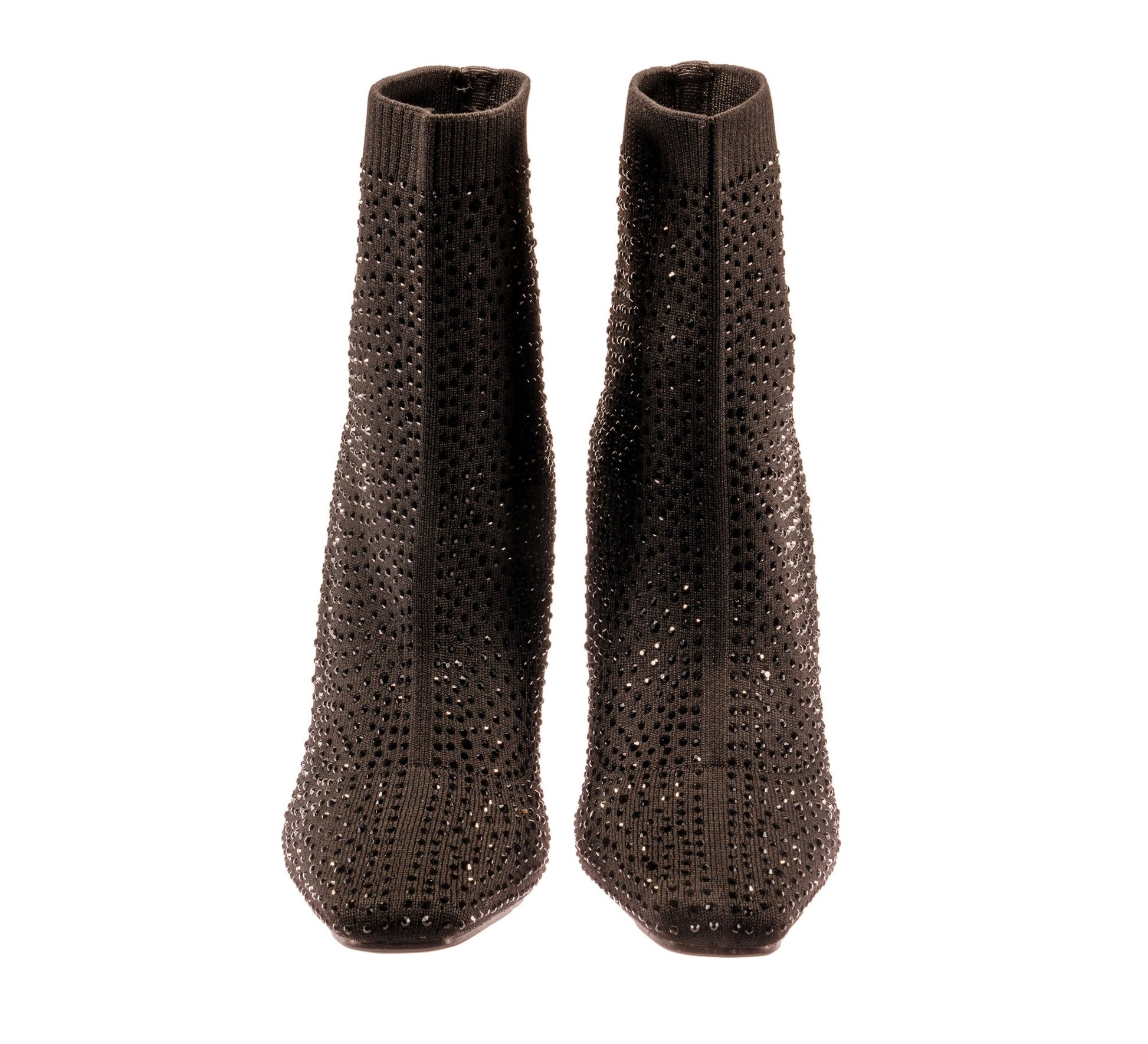 Ninety Union BARBIE Knitted Bootie With Stones On A Circular Hole Heel - ninetyunion