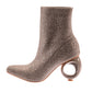 Ninety Union BARBIE Knitted Bootie With Stones On A Circular Hole Heel - ninetyunion