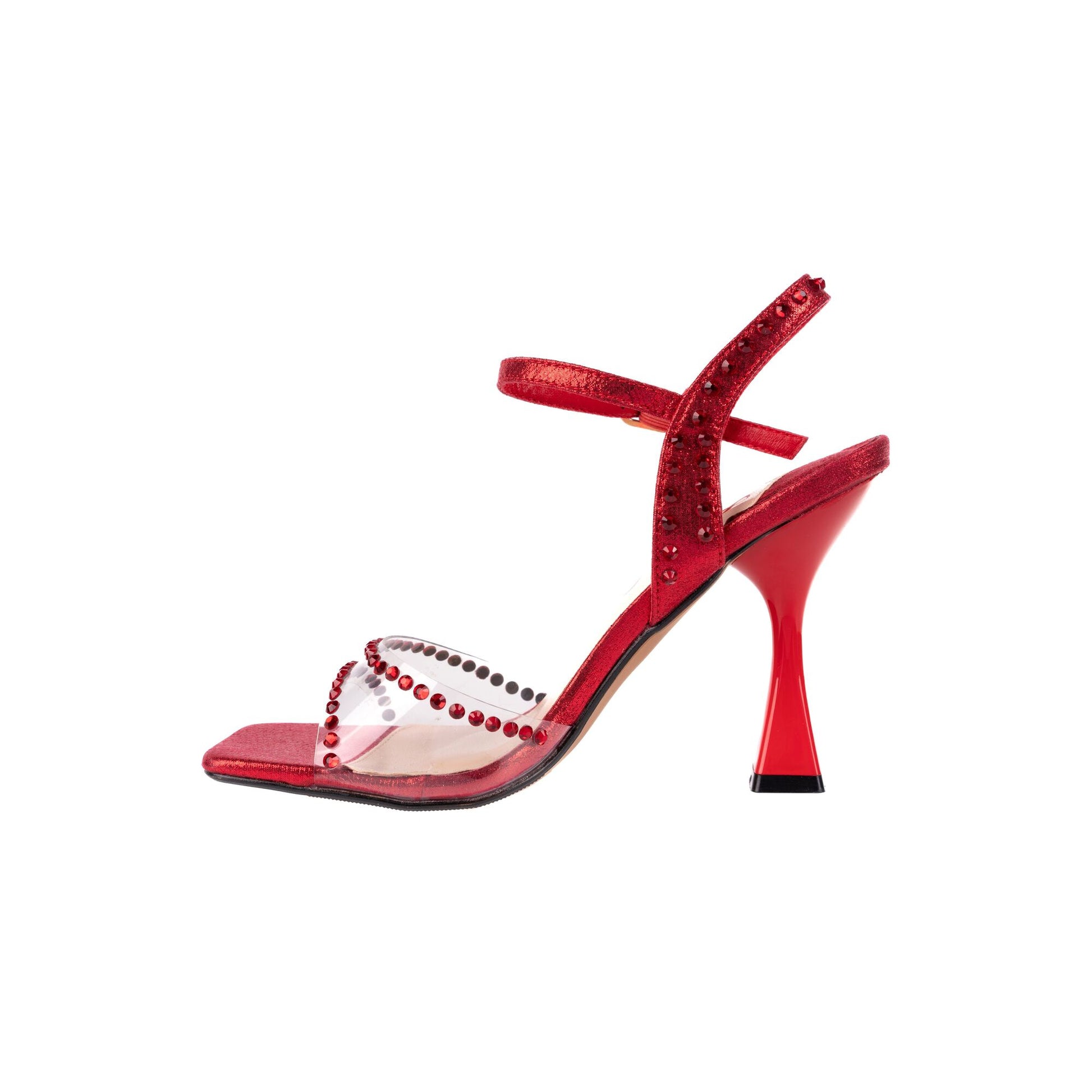 Lady Couture BRANDY Rhinestone Metallic Heel Sandal - ninetyunion