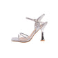 Lady Couture BRANDY Rhinestone Metallic Heel Sandal - ninetyunion