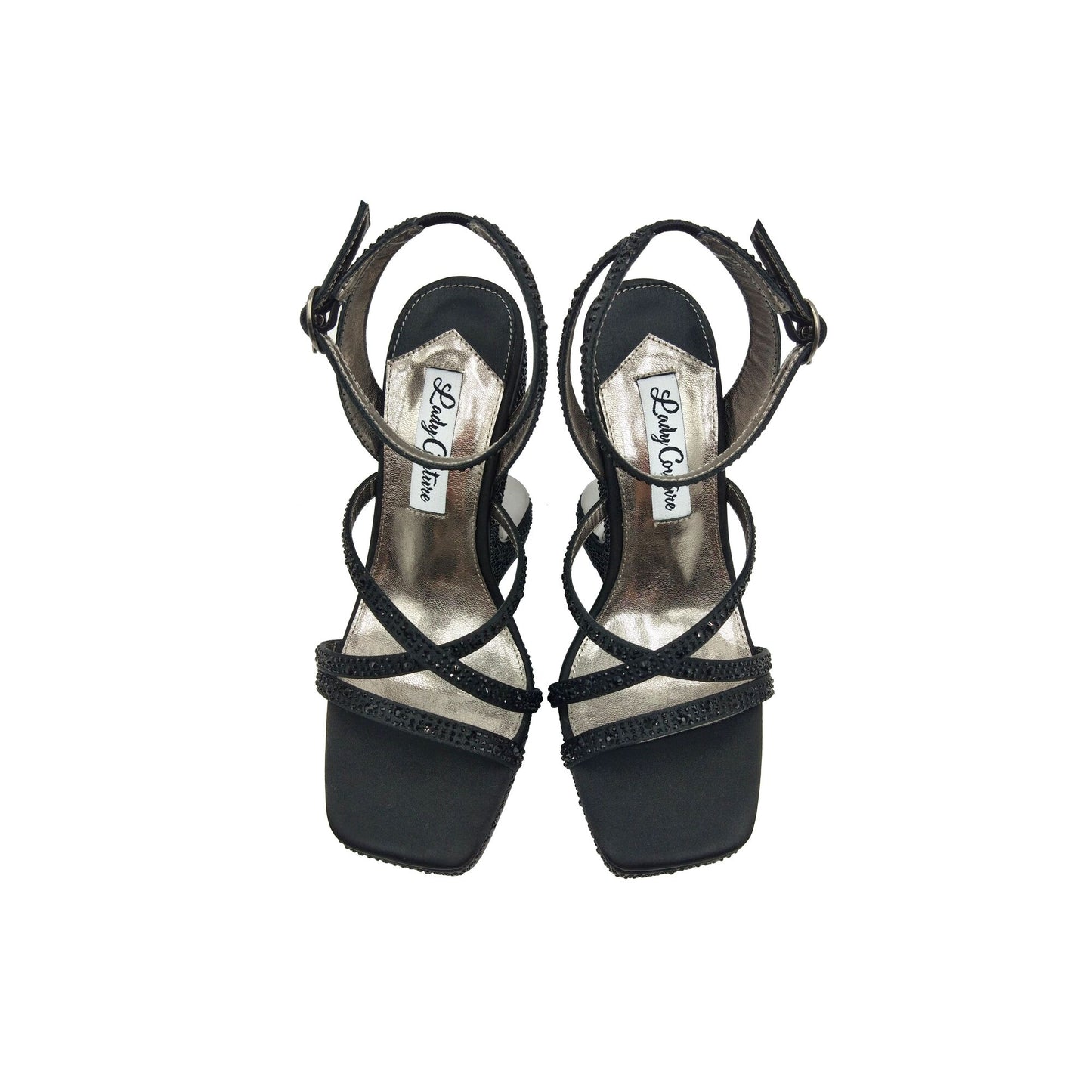 Lady Couture MIRAGE Metallic Wedge Embellished Sandals - ninetyunion