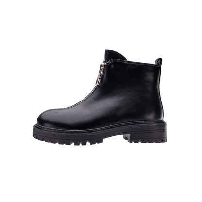 Ninety Union ROME Short Bootie With Thick Sole And Front Zipper - ninetyunion